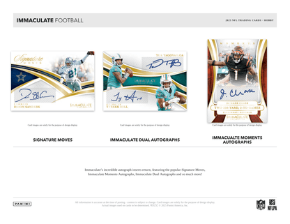 Panini - 2025 Immaculate Collection American Football (NFL) - Hobby Box