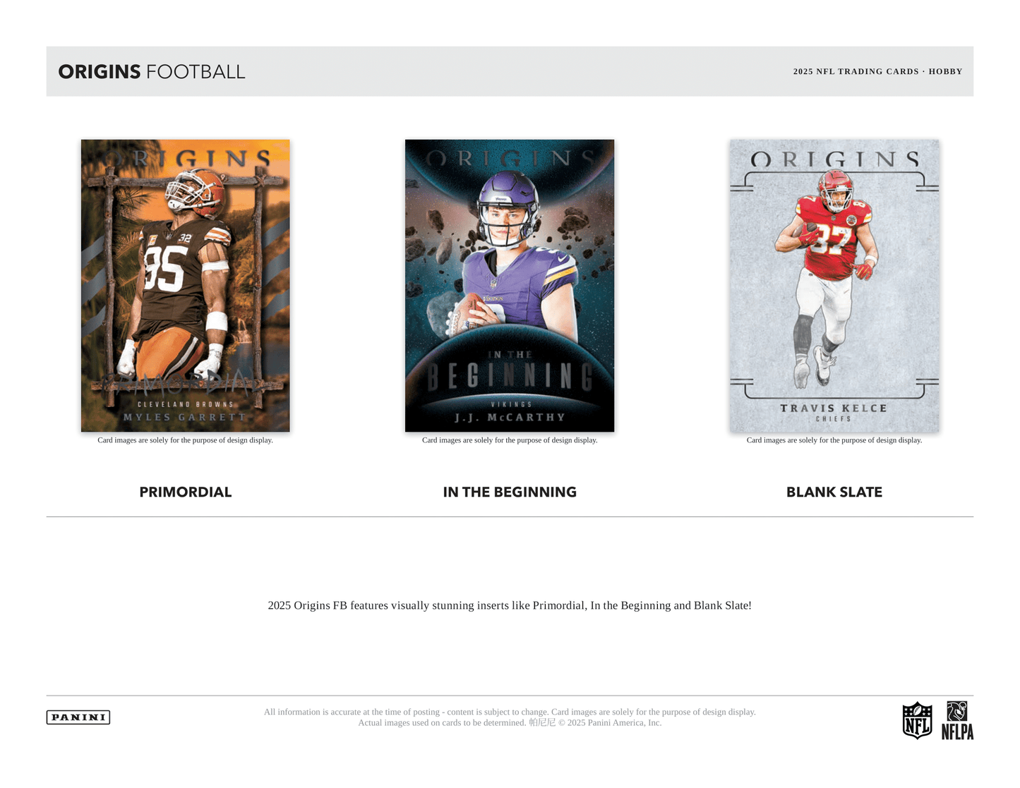 Panini - 2025 Origins American Football (NFL) - Hobby Box