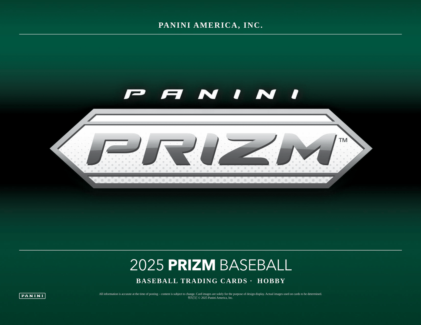 Panini - 2025 Prizm Baseball (MLB) - Hobby Box