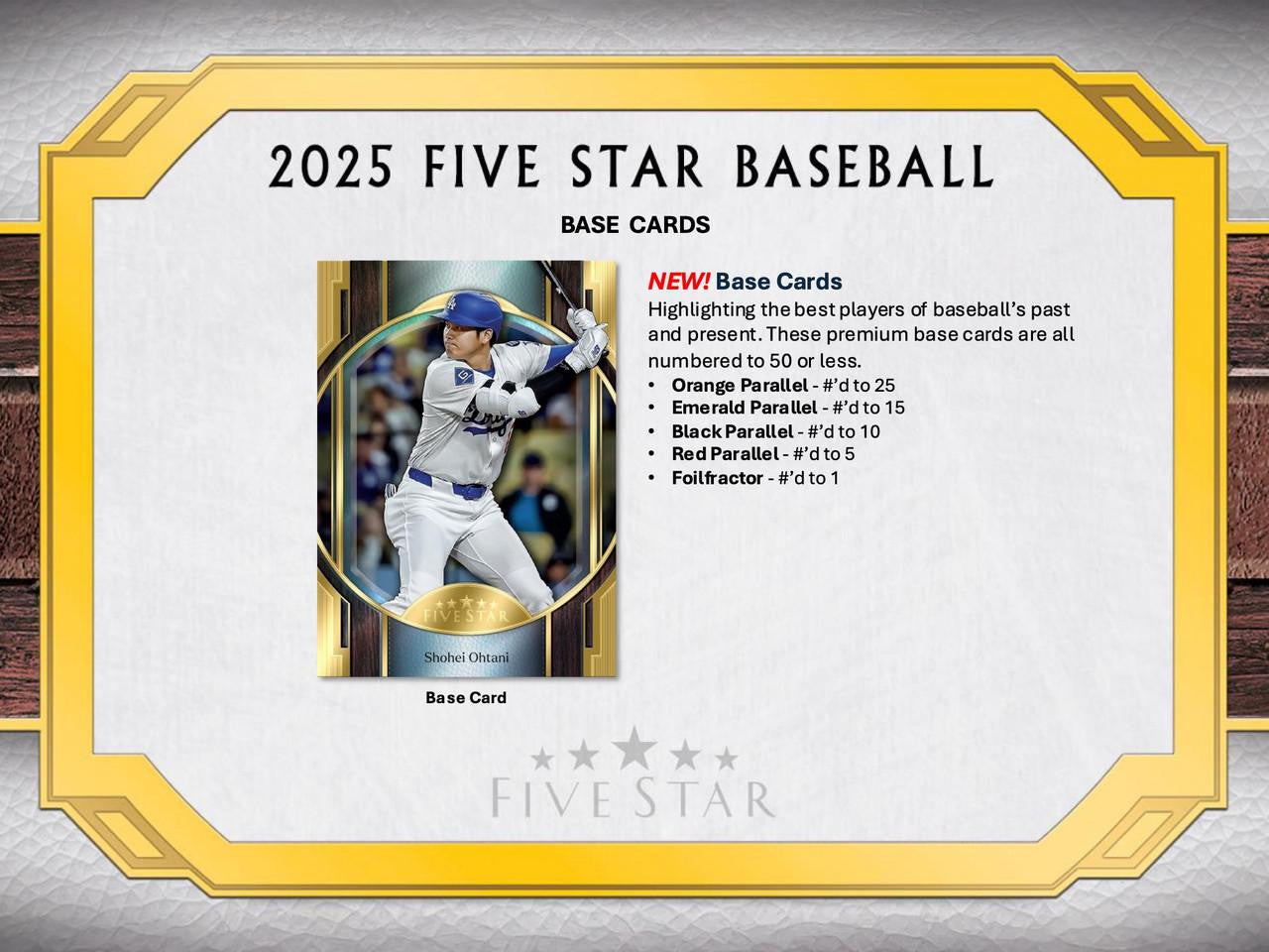 2025 Topps Five Star Baseball Hobby Box