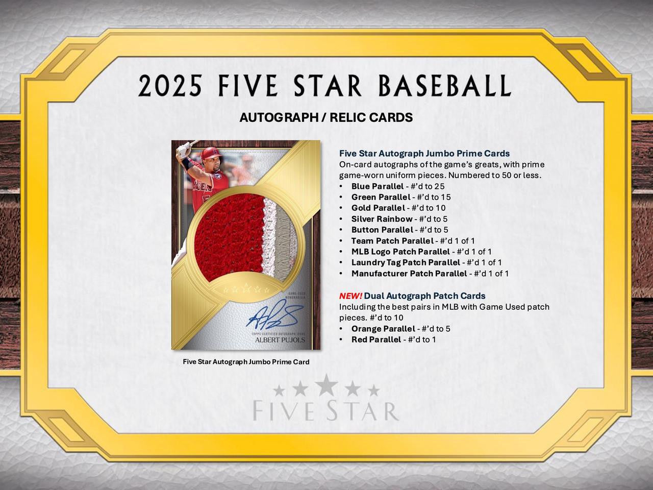 2025 Topps Five Star Baseball Hobby Box