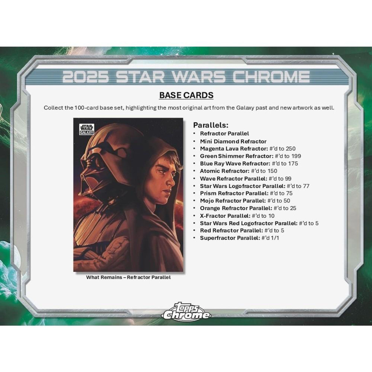 2025 Topps Star Wars Chrome Galaxy Hobby Box