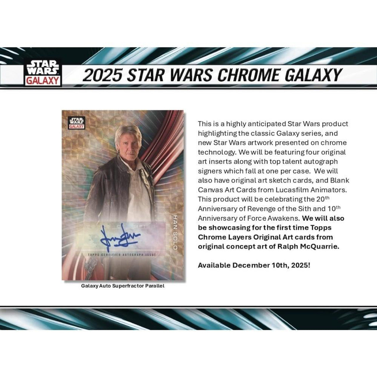 2025 Topps Star Wars Chrome Galaxy Hobby Box
