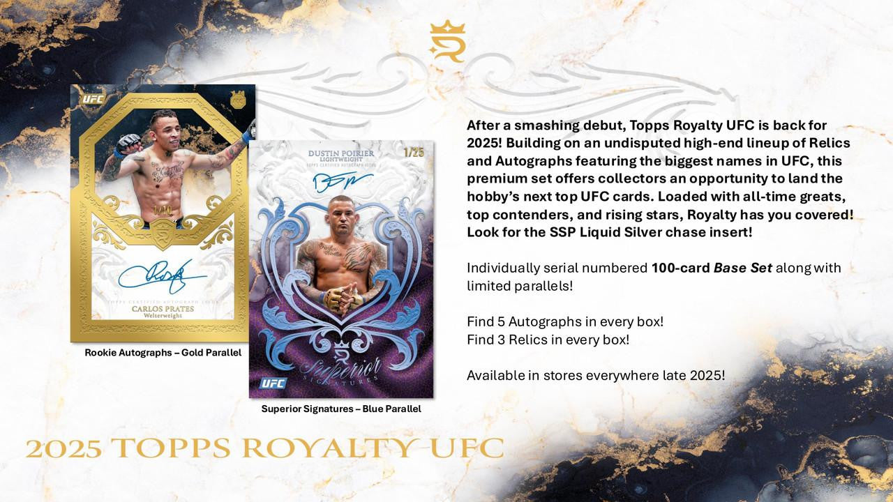 2025 Topps UFC Royalty Hobby Box