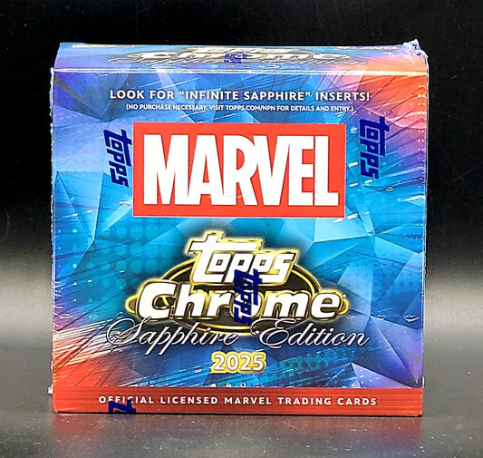 2025 Topps Marvel Chrome Sapphire Edition Box