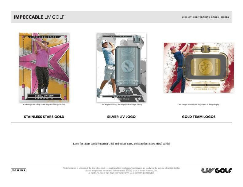 2025 Panini Impeccable LIV Golf Hobby Box