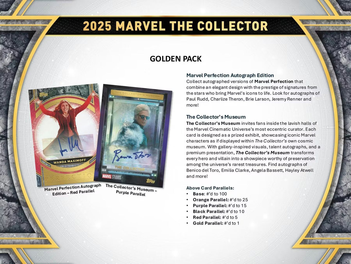 2025 Topps Marvel The Collector Hobby Box