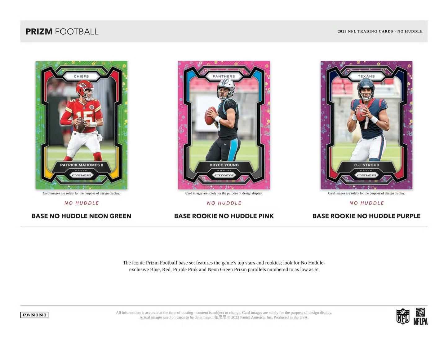 2023 Panini Prizm Football No Huddle Box