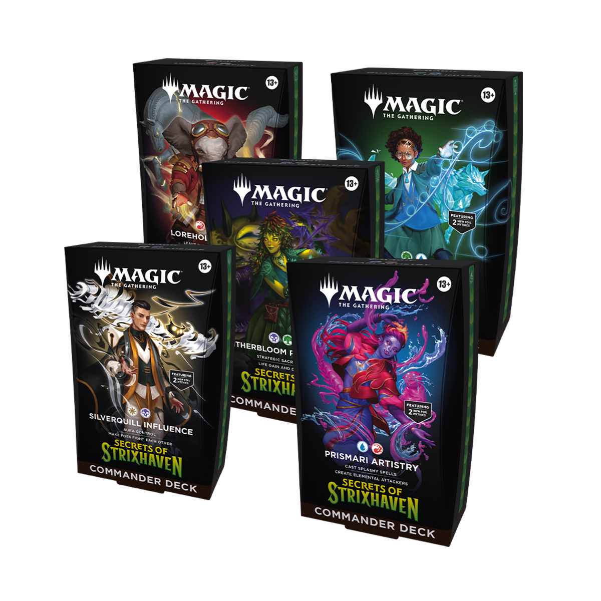 Magic: The Gathering - Secrets of Strixhaven - Commander Deck - Bundle