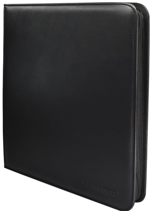Vivid Black 12-Pocket Zippered PRO-BINDER® Album