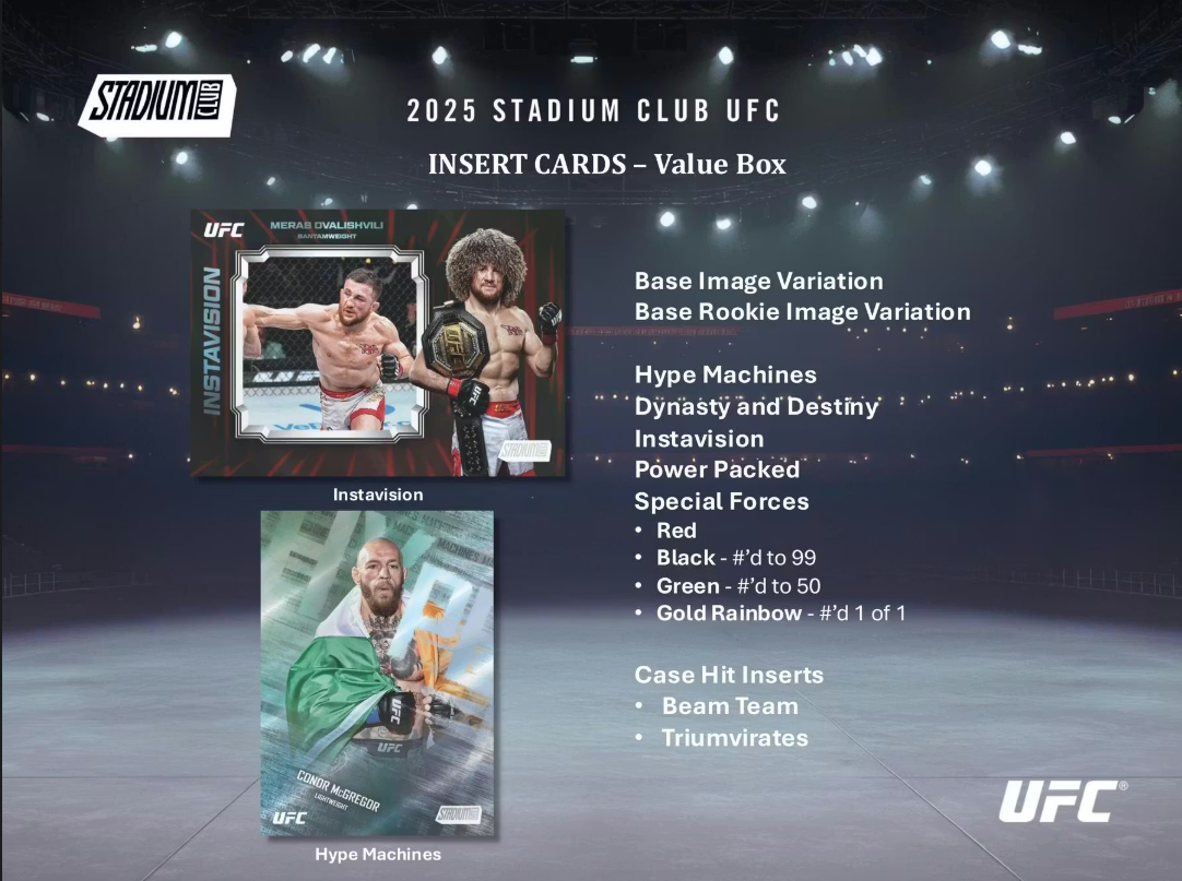 2025 Topps Stadium Club UFC 6-Pack Blaster Box