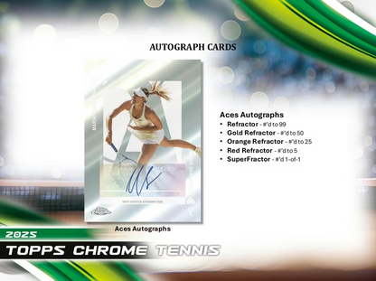 2025 Topps Chrome Tennis Breaker's Delight Box