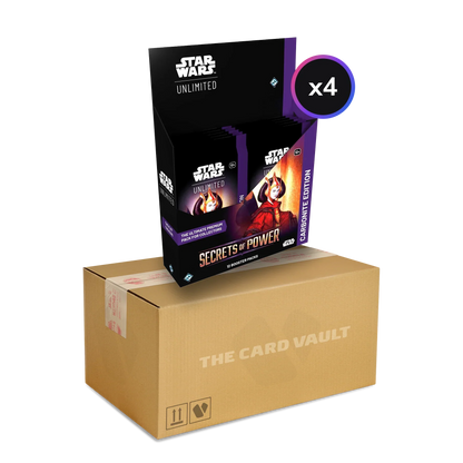 Star Wars: Unlimited - Secrets of Power - Carbonite Display Case (4x Carbonite Booster Boxes)