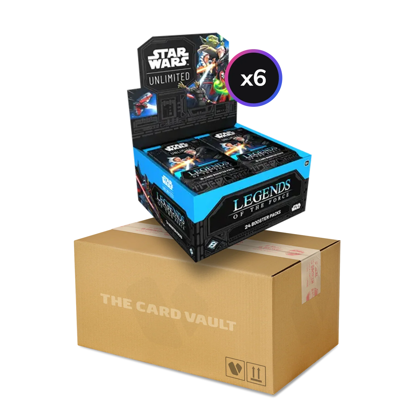 Star Wars: Unlimited - Legends of the Force - Display Case (6x Booster Boxes)