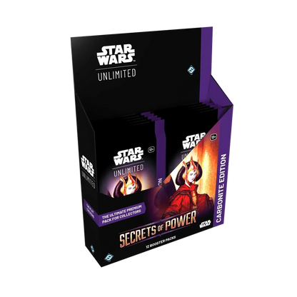 Star Wars: Unlimited - Secrets of Power - Carbonite Display Case (4x Carbonite Booster Boxes)