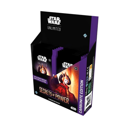 Star Wars: Unlimited - Secrets of Power - Carbonite Display Case (4x Carbonite Booster Boxes)