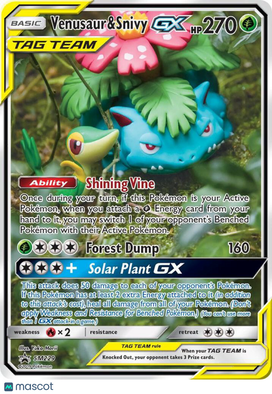 Venusaur & Snivy GX #SM229