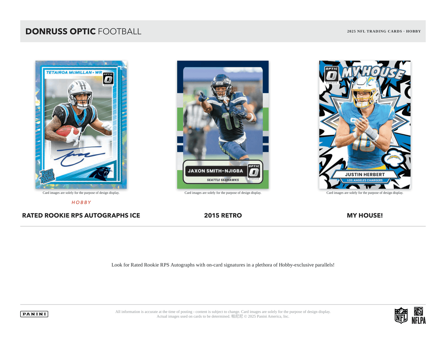 Panini - 2025 Donruss Optic American Football (NFL) - Hobby Box