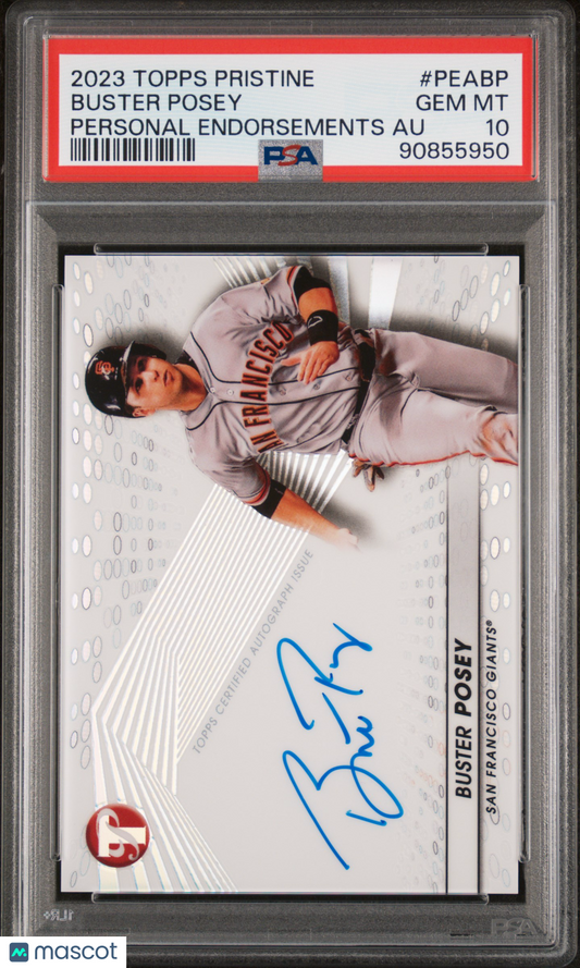 2023 Topps Pristine Personal Endorsements Auto Buster Posey #PEABP PSA 10