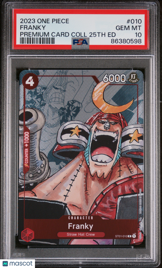 2023 One Piece Premium Bandai Premium Card Collection 25th Edition Franky PSA 10 #010
