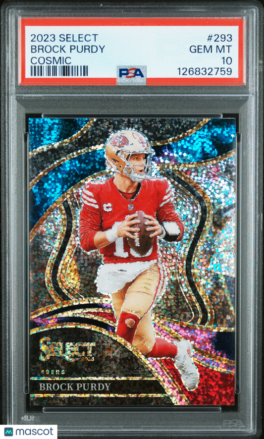 2023 Panini Select Brock Purdy #293 Cosmic PSA 10