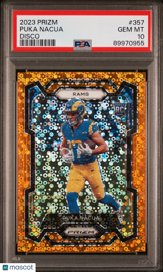 2023 Panini Prizm Puka Nacua #357 Disco PSA 10