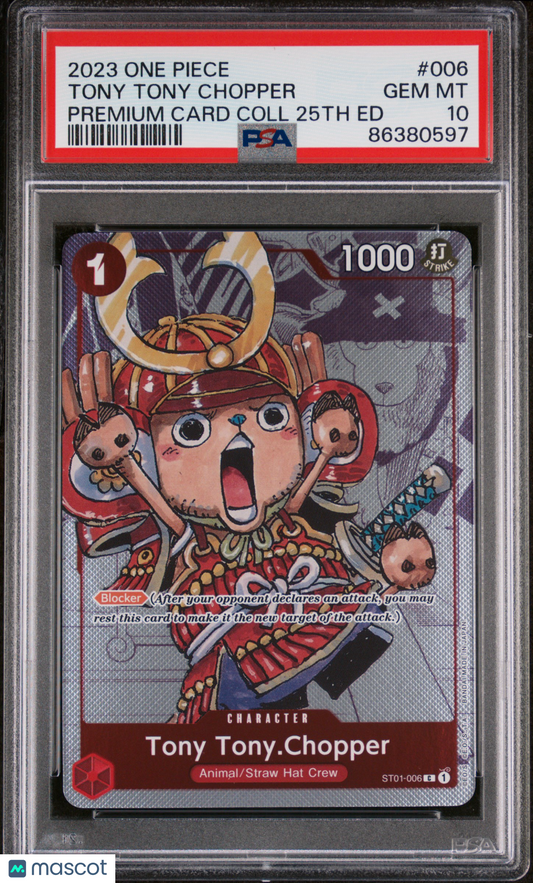 2023 One Piece Premium Bandai Premium Card Collection 25th Edition Tony Tony Chopper PSA 10 #006