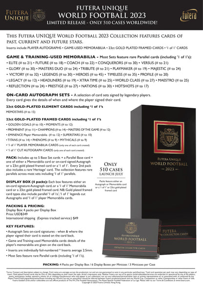 Futera - World Football (Soccer) Unique 2023 - Hobby Box