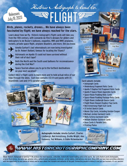 Historic Autograph Company - 2023 Historic Autographs Flight - Hobby Box