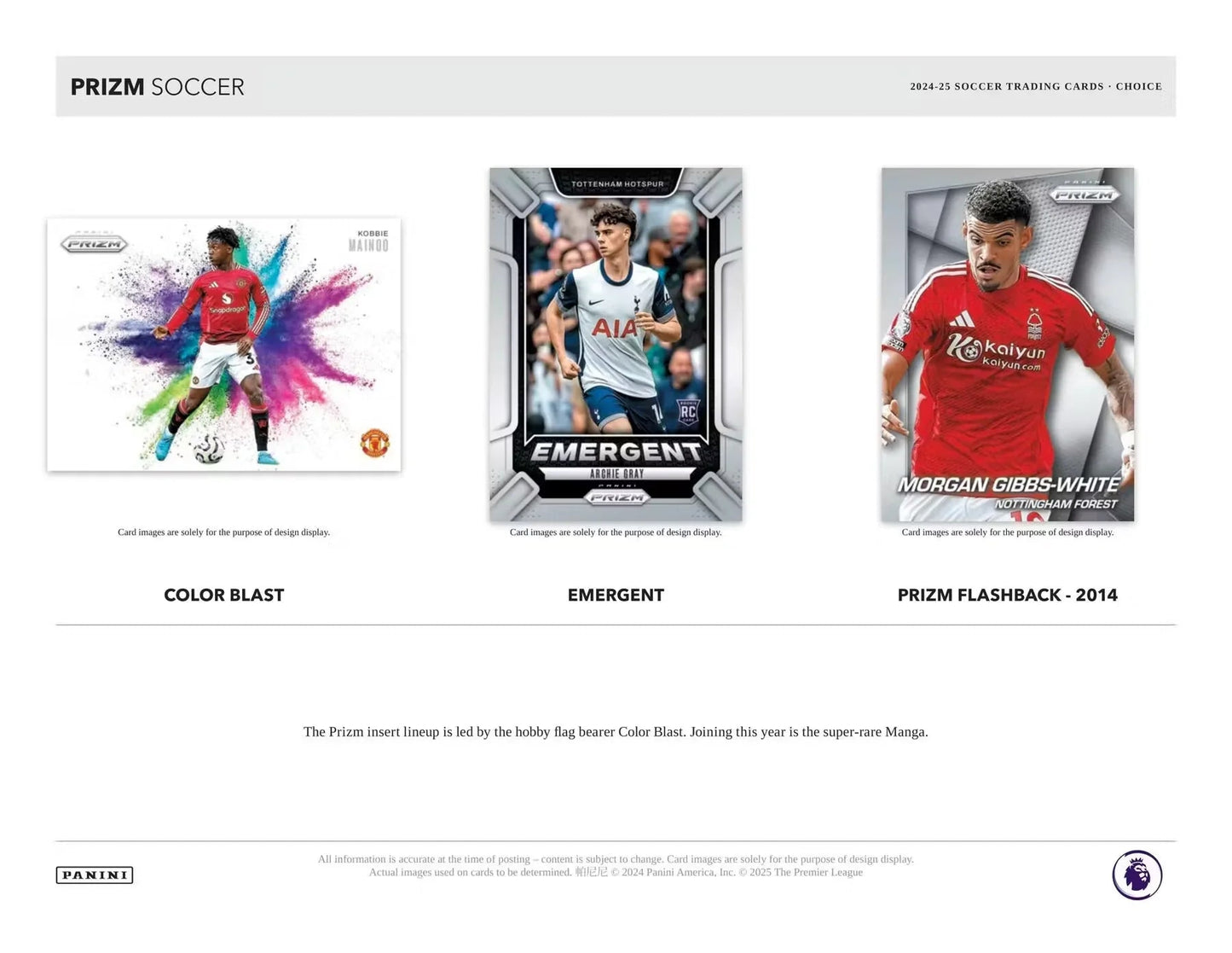 Panini - 2024/25 Prizm Premier League Football (Soccer) - Choice Box