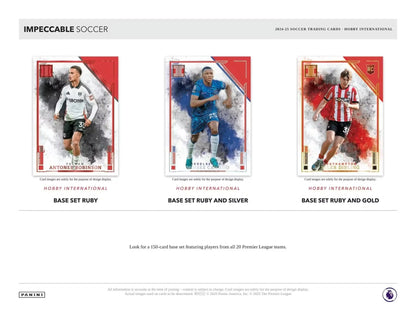 Panini - 2024/25 Impeccable Football (Soccer) - International Hobby Box