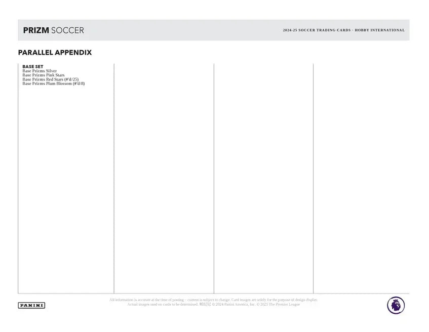 Panini - 2024/25 Prizm Premier League Football (Soccer) - International Hobby Box