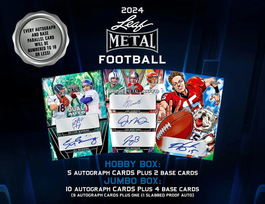 Leaf Trading Cards - 2024 Leaf Metal American Football (NFL) - Hobby Box