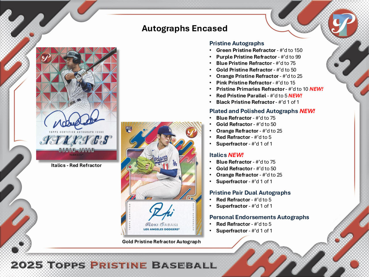 2025 Topps Pristine Baseball Hobby Box