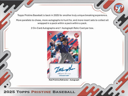 2025 Topps Pristine Baseball Hobby Box