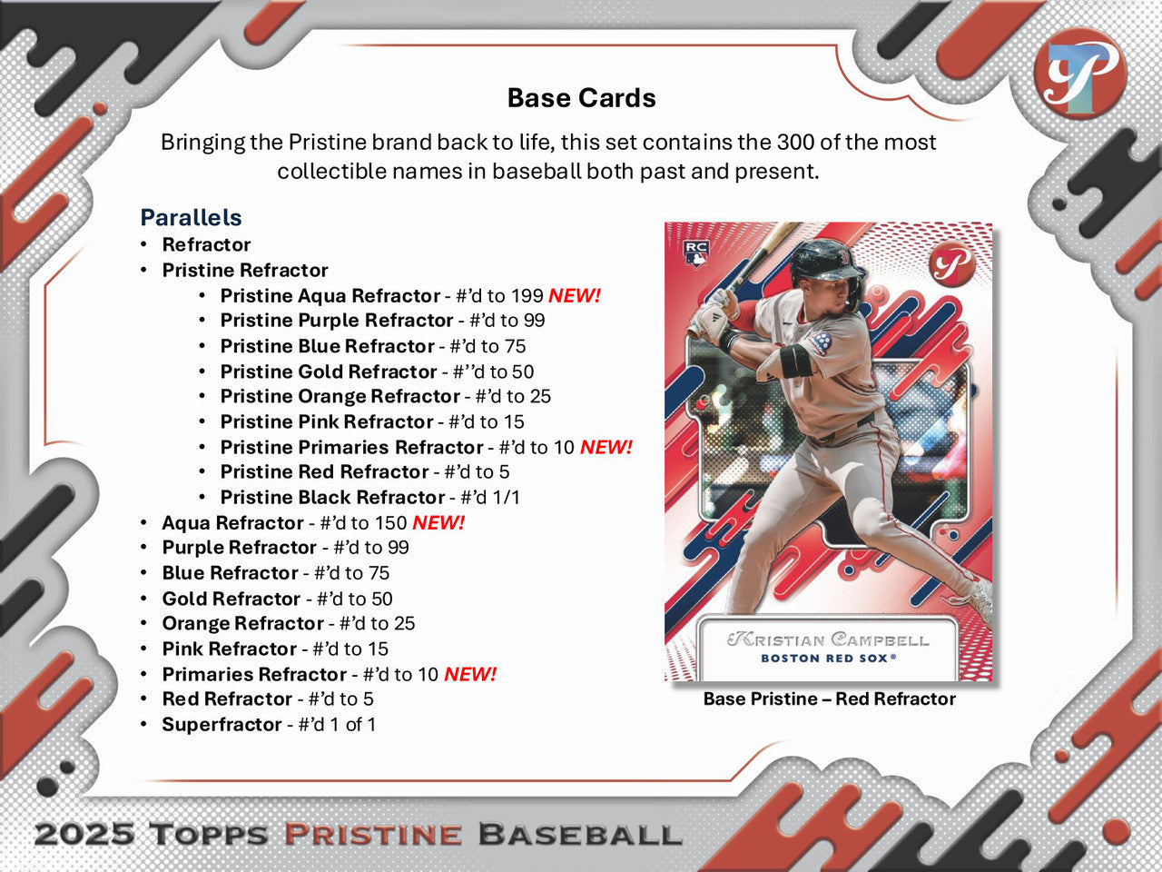 2025 Topps Pristine Baseball Hobby Box