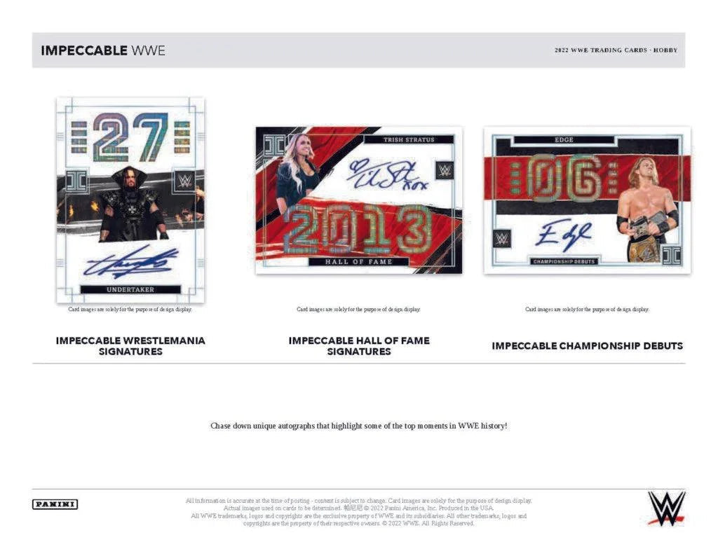 Panini - 2021/22 Impeccable WWE Wrestling - Hobby Box