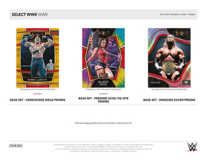 Panini - 2022 Select WWE Wrestling - Hobby Box (12 Packs)