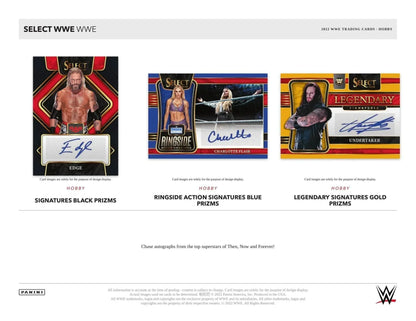 Panini - 2022 Select WWE Wrestling - Hobby Box (12 Packs)