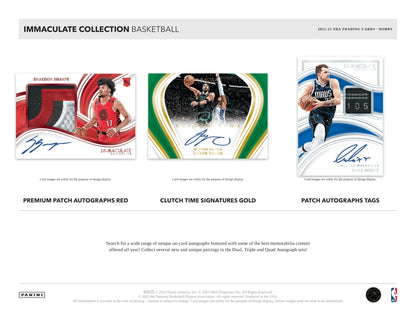 Panini - 2022/23 Immaculate Collection Basketball (NBA) - Hobby Box