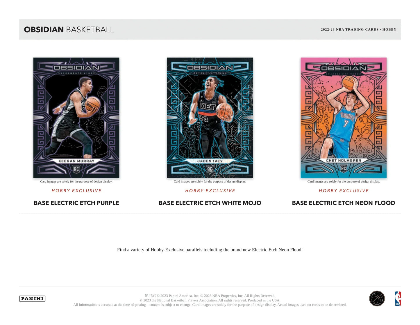 Panini - 2022/23 Obsidian Basketball (NBA) - Hobby Box