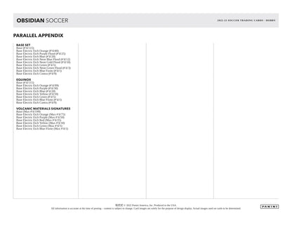 Panini - 2022/23 Obsidian Football (Soccer) - Hobby Box