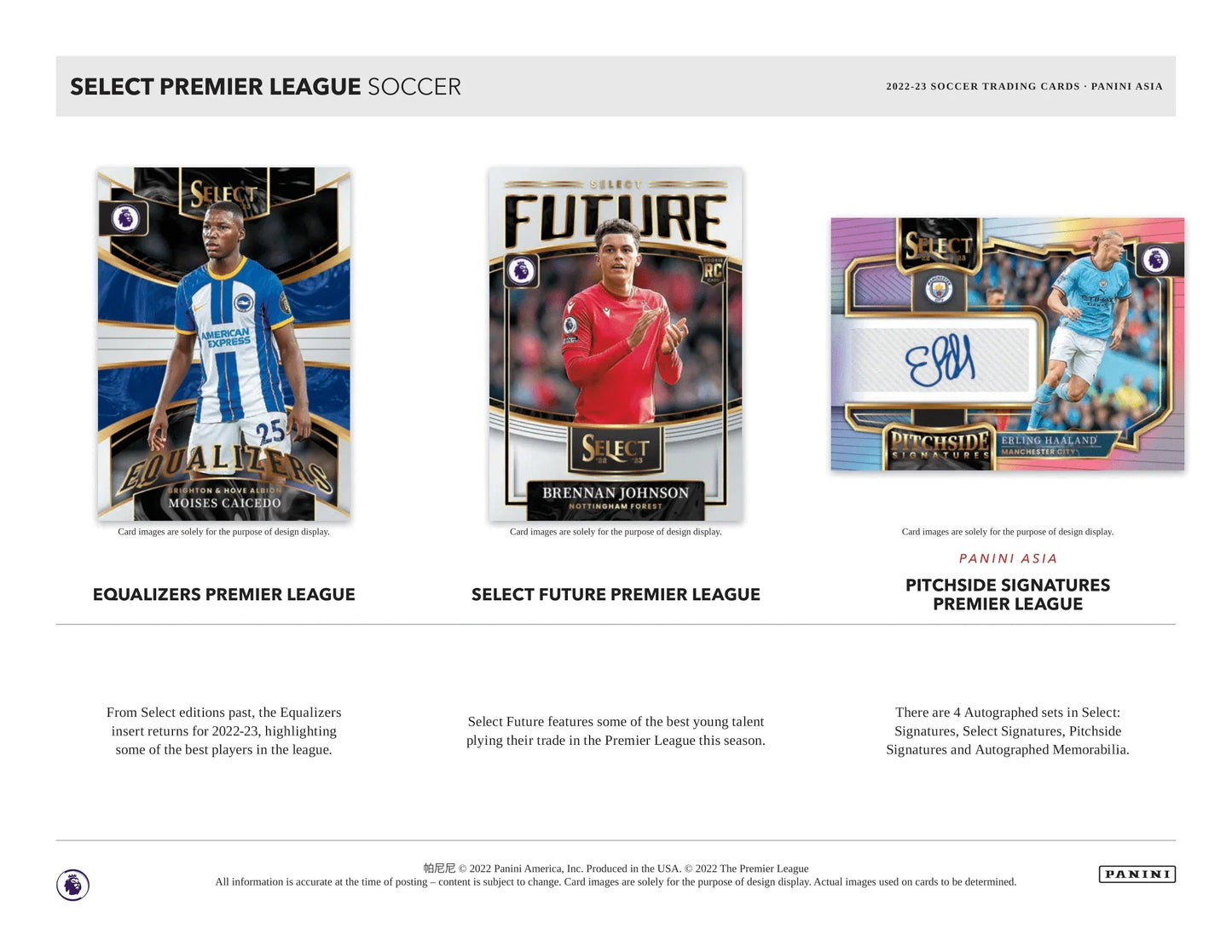 Panini - 2022/23 Select English Premier League Football (Soccer) - Tmall Hobby Box