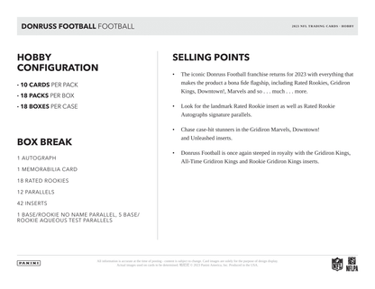 Panini - 2023 Donruss American Football (NFL) - Hobby Box