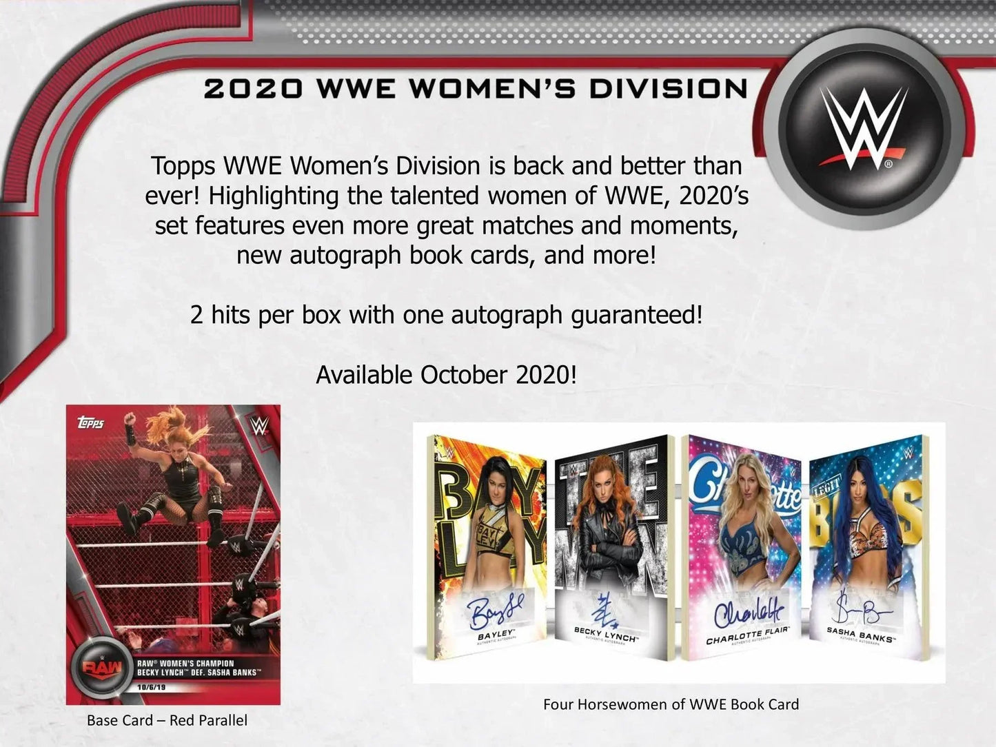 Topps - 2020 Women's Division WWE Wrestling - Hobby Box