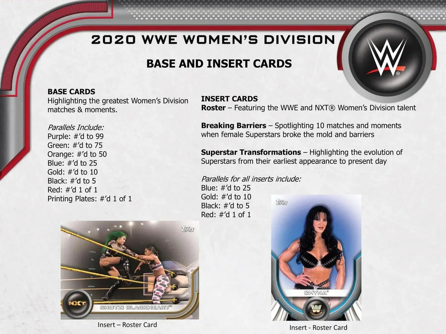 Topps - 2020 Women's Division WWE Wrestling - Hobby Box