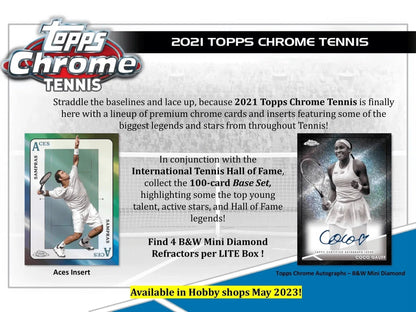 Topps - 2021 Chrome Tennis - Booster Pack