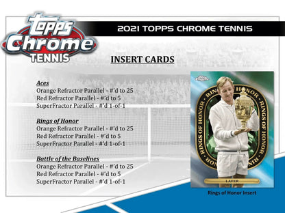 Topps - 2021 Chrome Tennis - Booster Pack