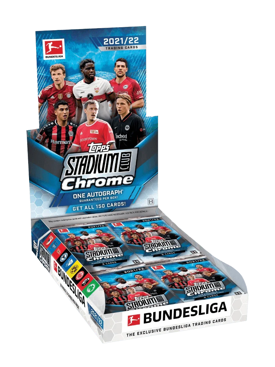 Topps - 2021/22 Bundesliga Stadium Club Chrome Football (Soccer) - Hobby Box