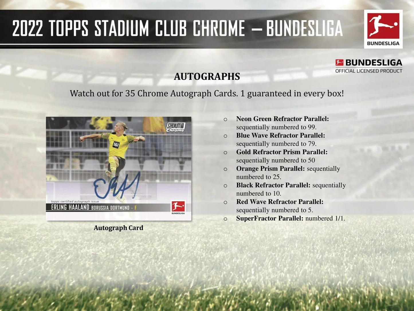 Topps - 2021/22 Bundesliga Stadium Club Chrome Football (Soccer) - Hobby Box